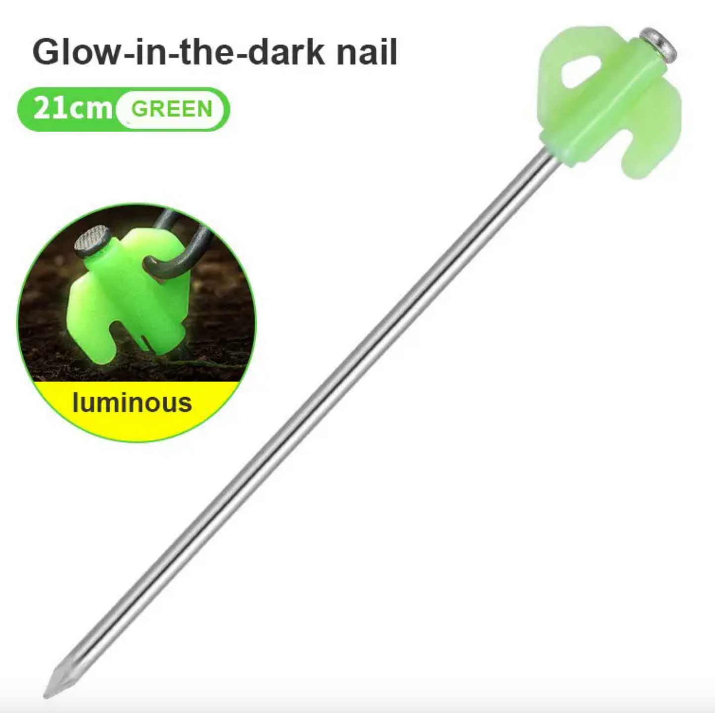 Camping Luminous Night Time Tent Pegs