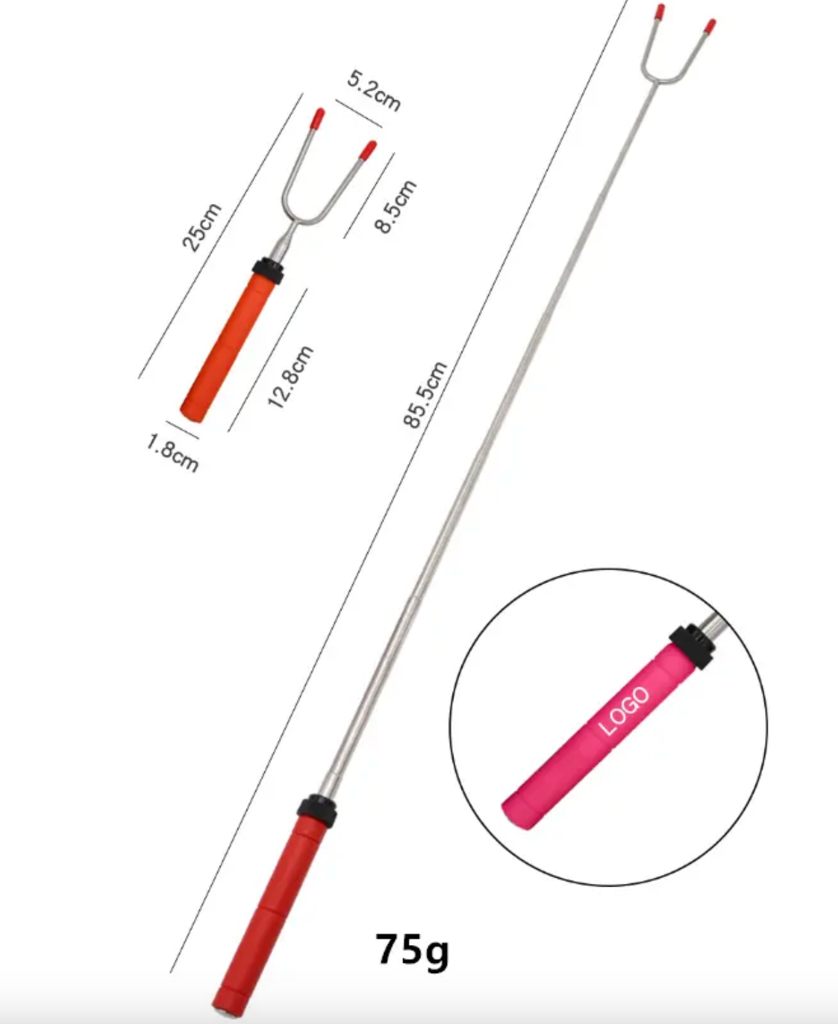 Telescopic Marshmallow sticks for camp fires